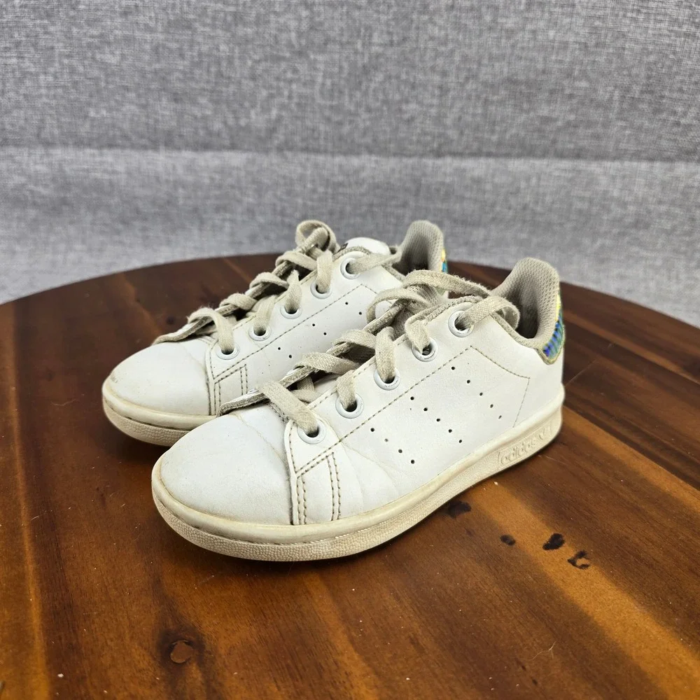 Adidas Stan Smith J White Iridescent‎ Kids Sneakers EH0782 Size 11K